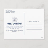 ウォームウィッシュビーチネービーブルーファミリー写真 シーズンポストカード (裏面)