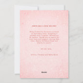 ウォームウィッシュベビーキスホリデーズピンク発表 シーズンカード (裏面)