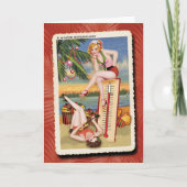 ウォームウィッシュレトロクリスマスカード シーズンカード (正面)