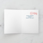 ウォームウィッシュレトロクリスマスカード シーズンカード (内部)