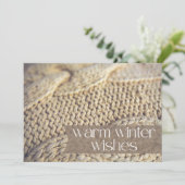 ウォームウィッシュ不動産仲介業者ハッピーホリデーズカード (スタンド正面)