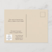 ウォームウィッシュ不動産仲介業者ハッピーホリデーズハガキ シーズンポストカード (裏面)