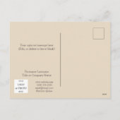 ウォームウィッシュ不動産仲介業者ハッピーホリデーズハガキ シーズンポストカード (裏面)