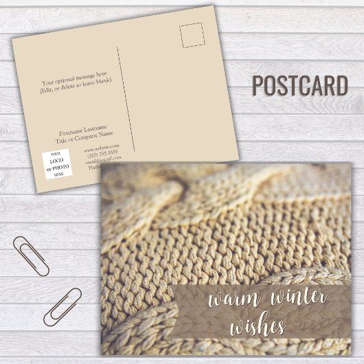 ウォームウィッシュ不動産仲介業者ハッピーホリデーズハガキ シーズンポストカード