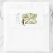 ウォームウィッシュ&フェスティバルハグスウォーター色 長方形シール (バッグ)