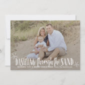 ウォームウェザークリスマスカードホリデーカード 招待状 (正面)