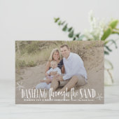 ウォームウェザークリスマスカードホリデーカード 招待状 (スタンド正面)