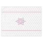 ウォームカラーズユダヤ教ホリデースターズ テーブルクロス (正面(横))