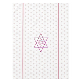 ウォームカラーズユダヤ教ホリデースターズ テーブルクロス