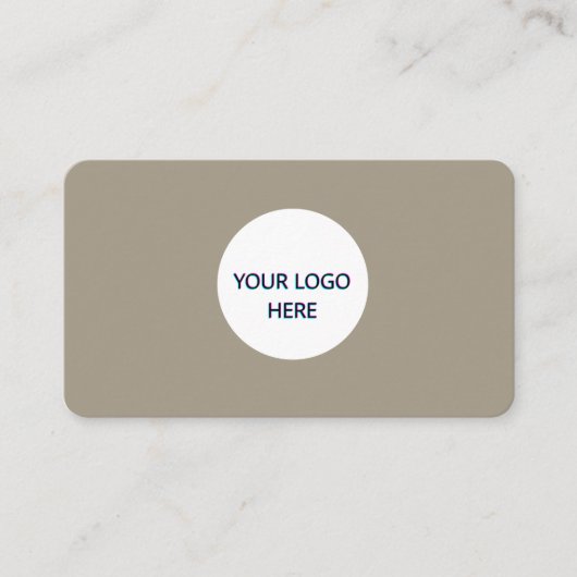 ウォームグレー – 完全にカスタマイズ可能なエレガントデザイン 名刺 (正面)