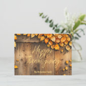 ウォームコージー素朴紅葉感謝祭 シーズンカード (スタンド正面)