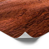 ウォームゴールデンオレンジサンセットオーバー海 ポスター (角)