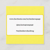 ウォームゴールデンヒマワリカスタムー コーリングカード (裏面)