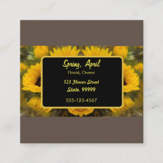 ウォームゴールデンヒマワリカスタムー コーリングカード