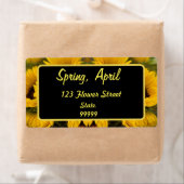 ウォームゴールデンヒマワリカスタムー ラベル (インサイチュ)