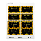 ウォームゴールデンヒマワリカスタムー ラベル (フルシート)