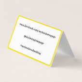 ウォームゴールデンヒマワリカスタムー 名刺 (裏面)