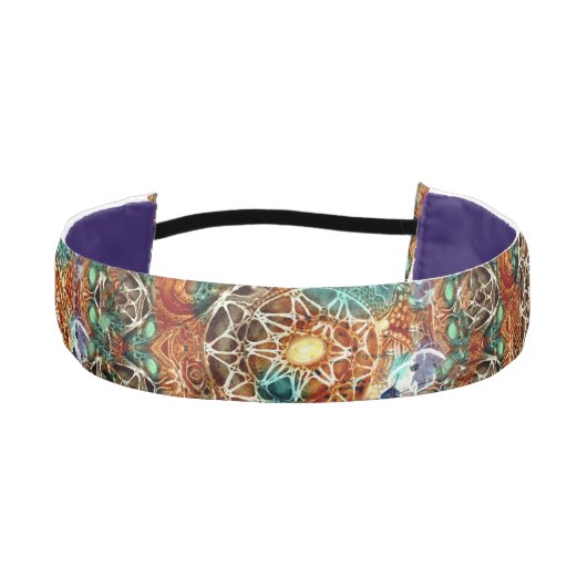 ウォームサテカラフルンヘッドバンドバイジョヤイブ アスレチックヘッドバンド (正面)