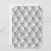 ウォームシックソフトグレーベフェイクルベットブライダルシャワー 招待状 (裏面)