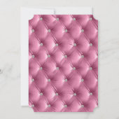 ウォームシックピンクベフェイクルベットブライダルシャワー 招待状 (裏面)