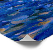 ウォームシーズパームフロントズ&ヒルズサンセット ポスター (角)