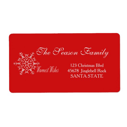 ウォームスウィズホリデイ住所 シール (正面)