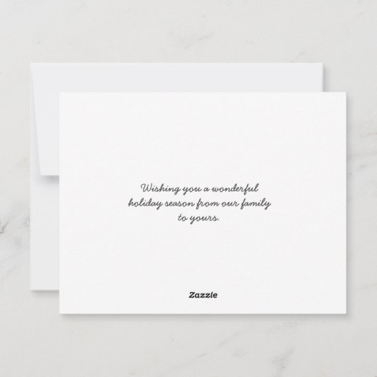 ウォームストイッシュおもしろいサーフィンサンタとビーチ シーズンカード (裏面)