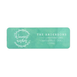 ウォームストウィッシュズホリデーリース&ウォータカラー ラベル