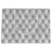 ウォームソフトグレーシックフェイクベルベット ラージペーパーバッグ (正面)