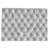 ウォームソフトグレーシックフェイクベルベット ラージペーパーバッグ (裏面)