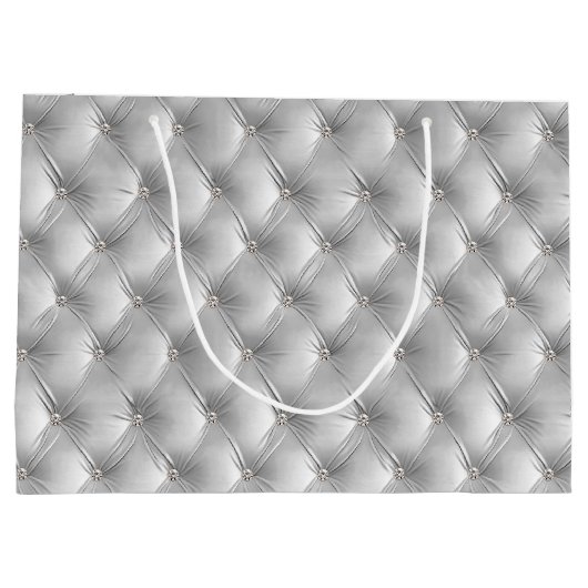 ウォームソフトグレーシックフェイクベルベット ラージペーパーバッグ (裏面)