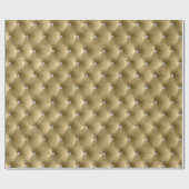 ウォームソフト金ゴールドシックフェイクベルベット ラッピングペーパー (フラット)