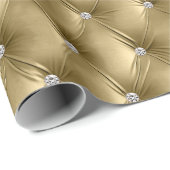 ウォームソフト金ゴールドシックフェイクベルベット ラッピングペーパー (ロールコーナー)