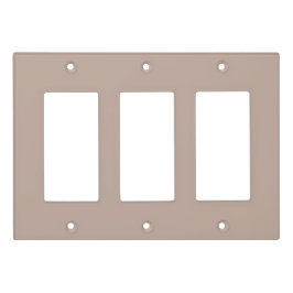 ウォームタウペ トリプルロッカーライトスイッチカバー