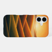 ウォームトーンのヴィンテージヒルズ iPhone 16ケース (裏面横)