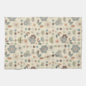 ウォームトーン自然ミッドセンチュリーモダン キッチンタオル (横)