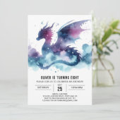 ウォームドラゴン誕生日カスタム 招待状 (スタンド正面)