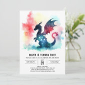 ウォームドラゴン誕生日DIY 招待状 (スタンド正面)