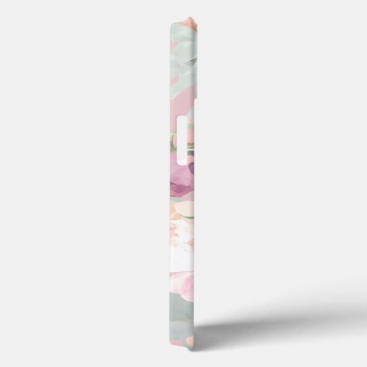 ウォームパステル抽象芸術ワイルドフラワーズウォーターカラーアート Case-Mate iPhoneケース (裏面 / 右)