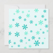 ウォームファジーと冬の雪あそび クリスマスカード (裏面)