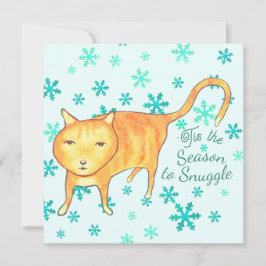 ウォームファジーと冬の雪あそび クリスマスカード