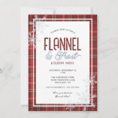 ウォームフランネルとフロストクリスマスホリデーパーティー 招待状 (正面)