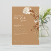 ウォームフローラカラメルブライダルシャワー 招待状 (スタンド正面)