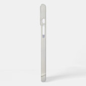 ウォームブラウンのフェザーモノグラムカスタマイズ iPhoneケース (左側面)