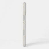 ウォームブラウンのフェザーモノグラムカスタマイズ iPhoneケース (右側面)