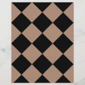 ウォームブラウンハーレクインスクラップブック紙 (裏面)