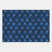 ウォームブルゴーニュフローラフェイクベルベット ラッピングペーパーシート (正面3)