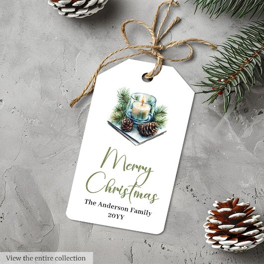 ウォームボホースカンジナビアクリスマスイブギフトタグ ギフトタグ