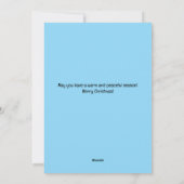 ウォームマグクリスマスグリーティングスフラットホリデーカード シーズンカード (裏面)