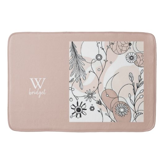 ウォームミニマルボホアートフォーホームズ バスマット (正面)